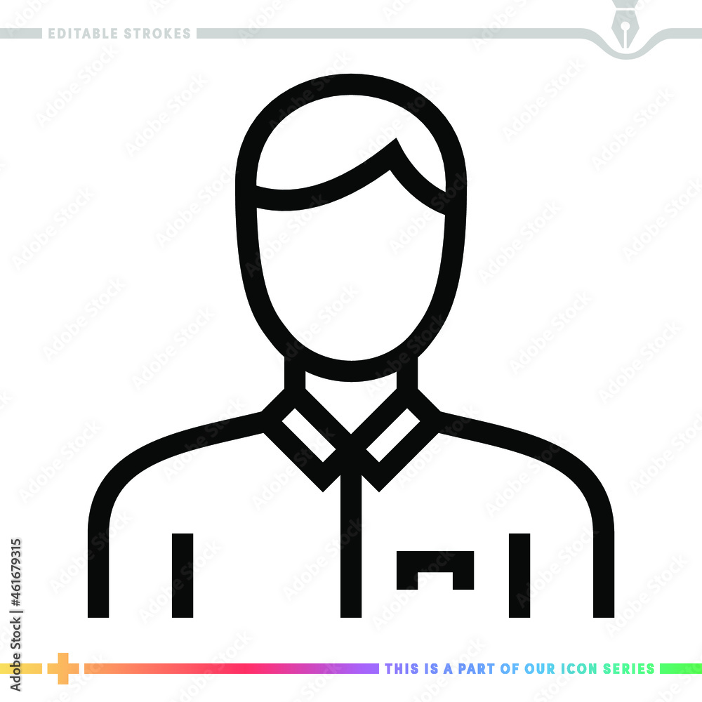 Editable line icon of human resources as a customizable black stroke eps vector graphic. Editable line icon of human resources as a customizable black stroke eps vector graphic.