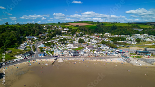 Holidaymakers flock to the beach in South Wales and take advantage of a staycation © Paul
