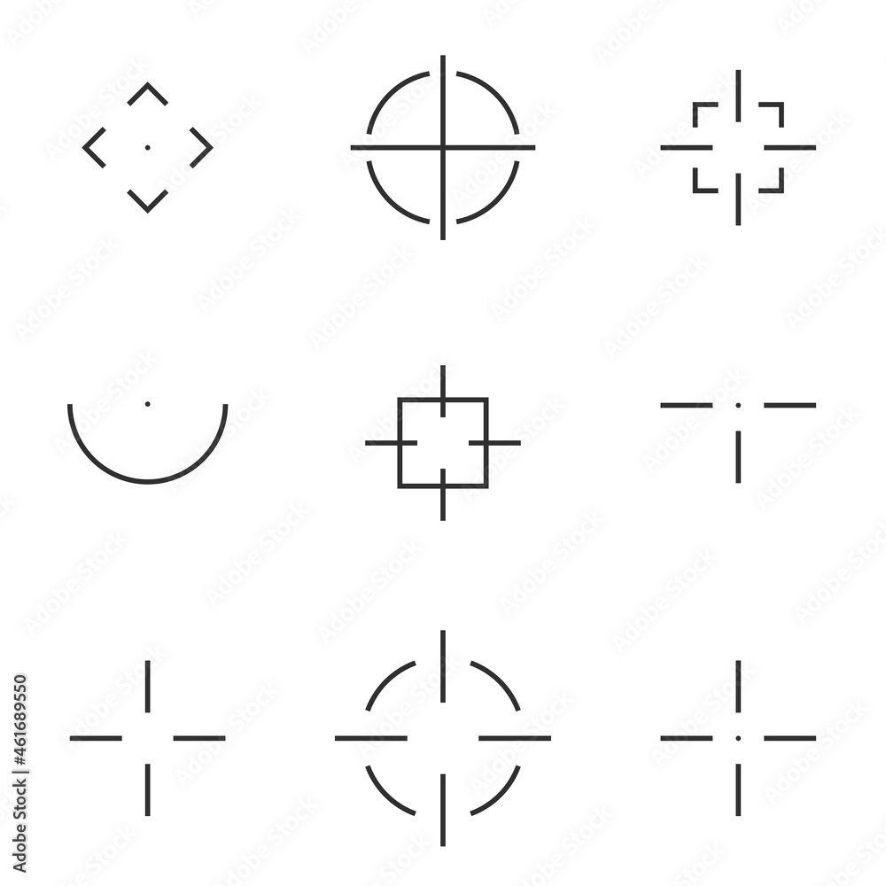 Obraz premium Vector illustration on the theme aim