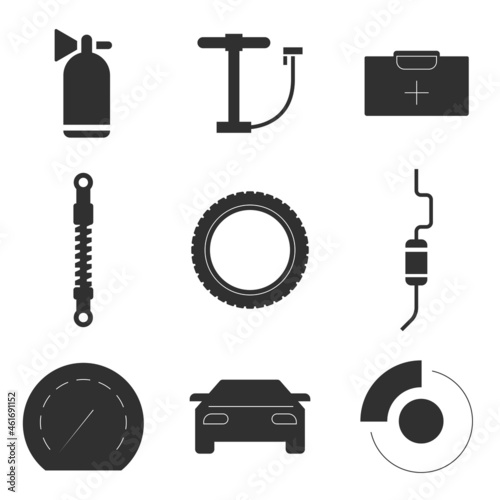 Vector illustration on the theme car detail