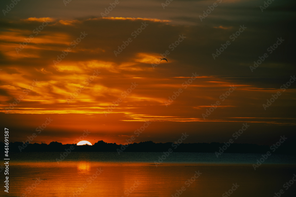 sunset in the Danube Delta 