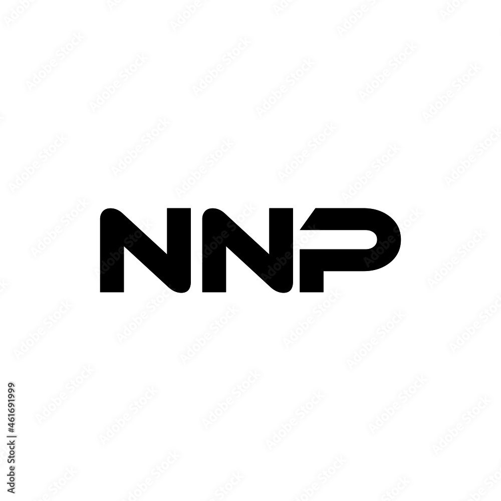 NNP letter logo design with white background in illustrator, vector logo modern alphabet font overlap style. calligraphy designs for logo, Poster, Invitation, etc.