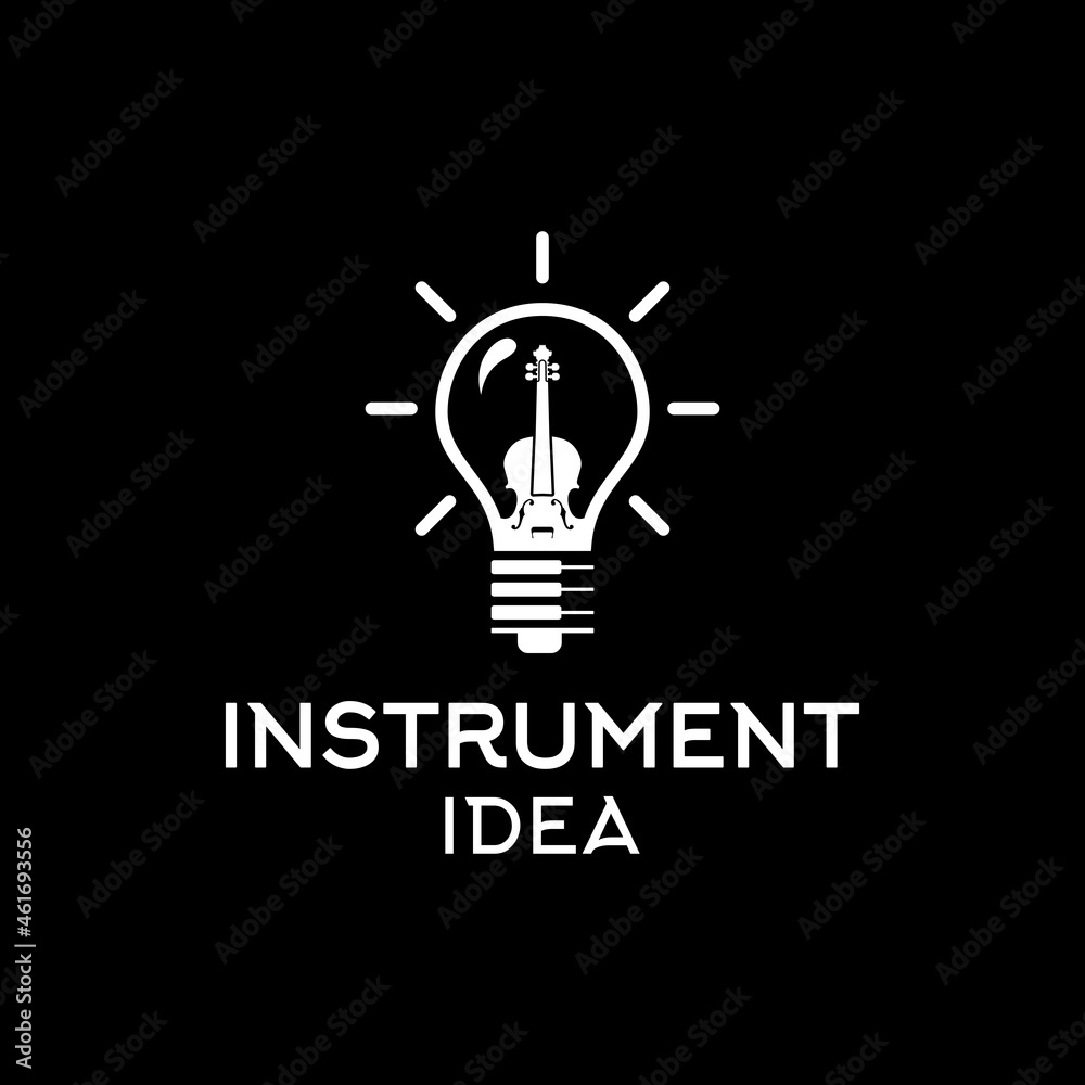 Violin Fiddle cello Piano And Electric Bulb Creative Instrumen Idea Design Violin Fiddle cello Piano And Electric Bulb Creative Instrumen Idea Design