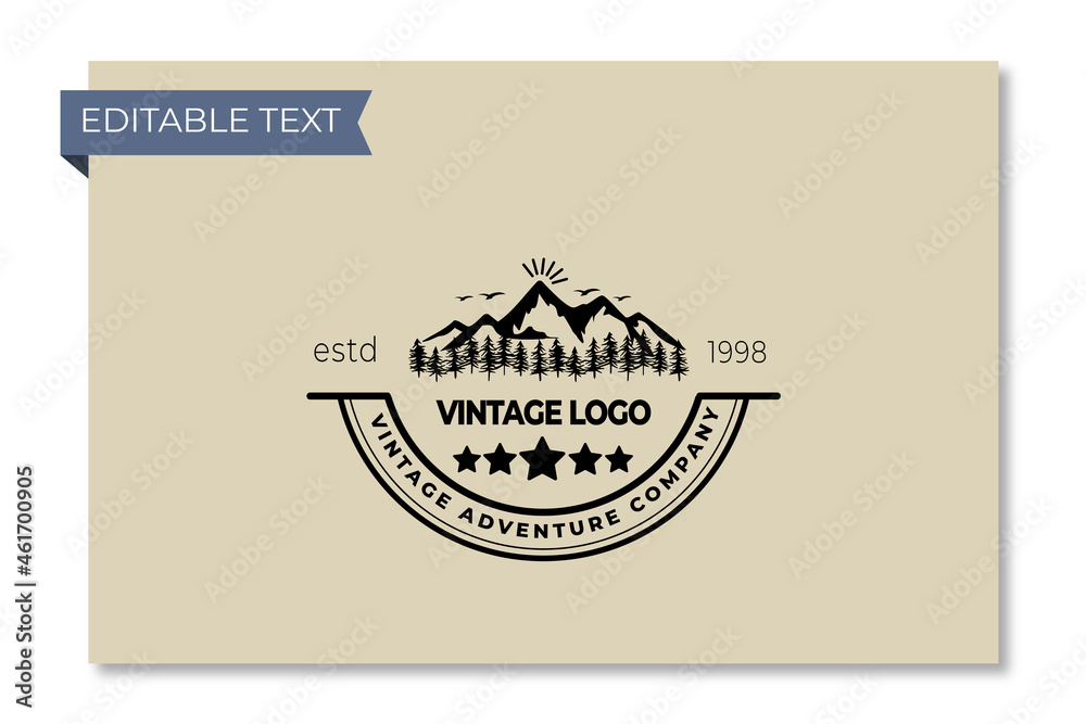 Classic Adventure Logo. a design or emblem commonly used by commercial enterprises Classic Adventure Logo. a design or emblem commonly used by commercial enterprises