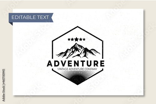 Classic Adventure Logo Badges, a design or emblem commonly used by commercial enterprises