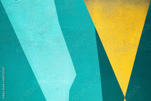 Closeup of colorful urban wall texture. Modern pattern for wallpaper design. Creative modern urban city background for advertising mockups. Minimal geometric style, solid colors