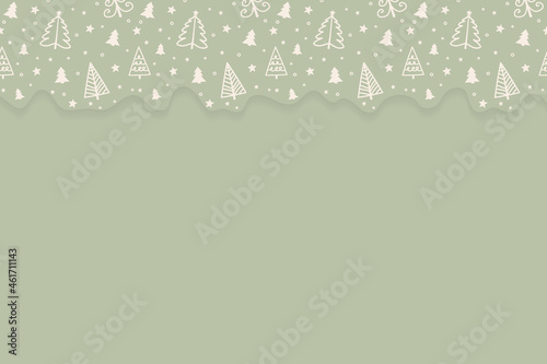 Background with Christmas trees. Xmas design. Vector