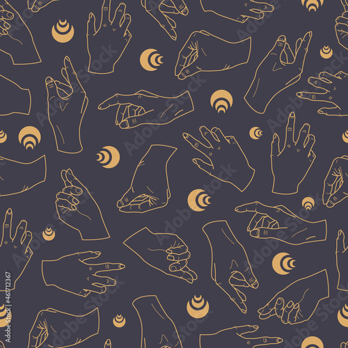 Celestial Mystic seamless pattern