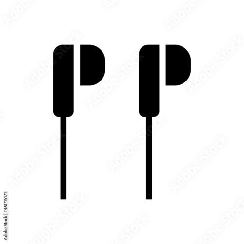 Headphone vector icon. Earphone icon