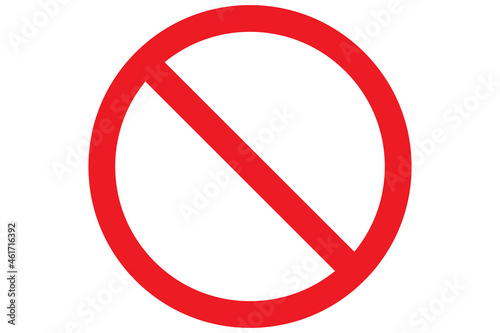 Stop icon. Forbidden sign. Restriction symbol. Red stop icon. Transparent warn