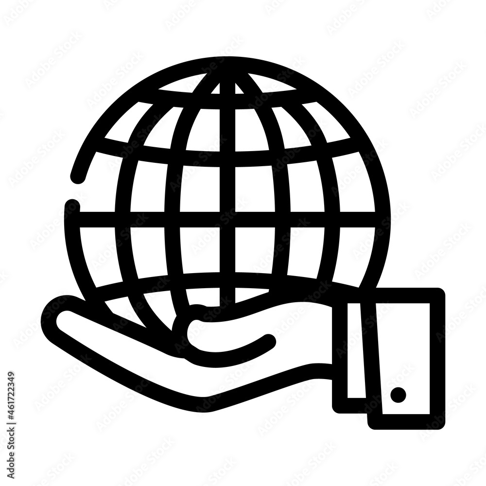 protect international business line icon vector. protect international business sign. isolated contour symbol black illustration protect international business line icon vector. protect international business sign. isolated contour symbol black illustration