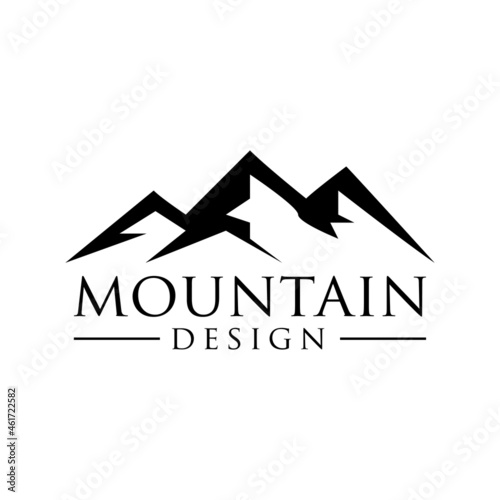Mountain logo icon vector template.