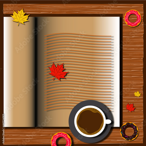 drawings dedicated to the theme of autumn, the first coolness and home warmth