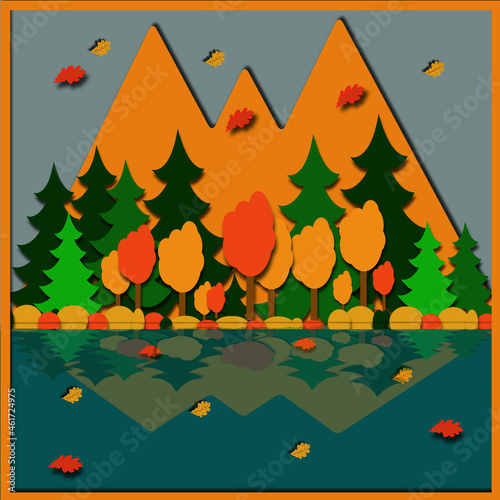 drawings dedicated to the theme of autumn, the first coolness and home warmth