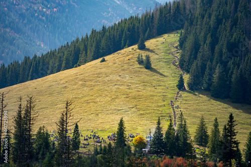 Obraz na płótnie tatry-rusinowa-polana w salonie