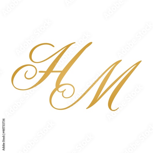 HM initial monogram logo