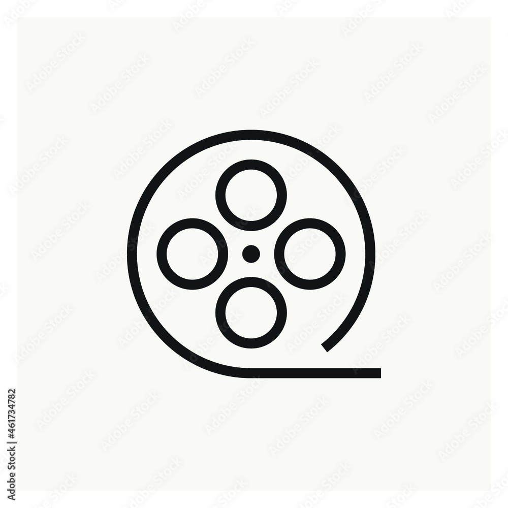 Video tape icon sign vector