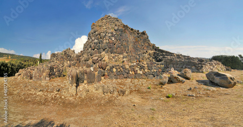 Su Nuraxi - a nuragic archaeological site in Barumini, Sardinia, Italy.