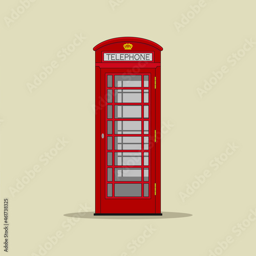 Phone booth vector graphics