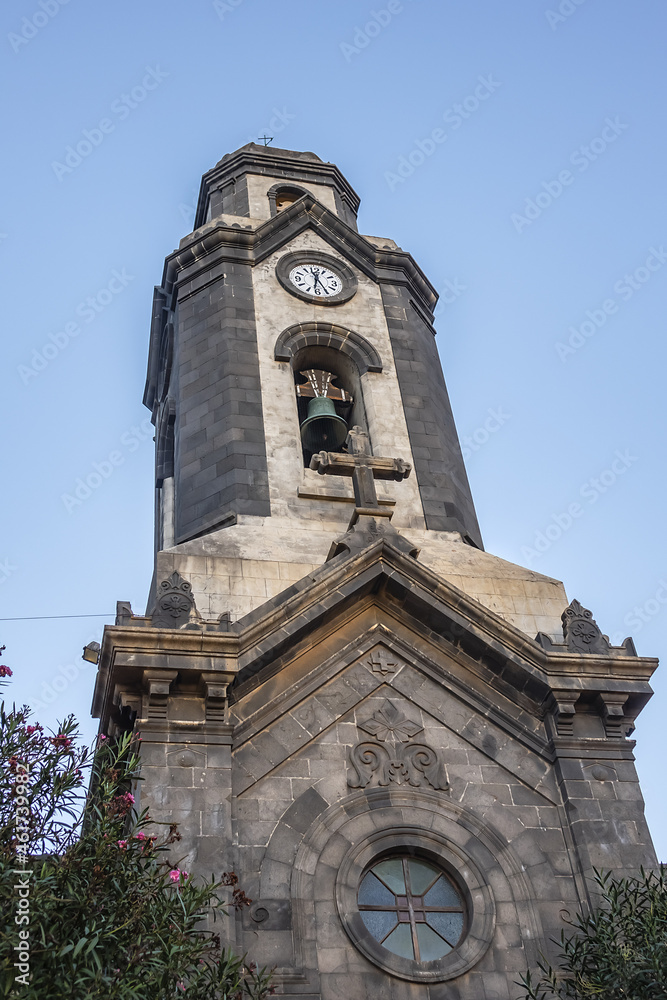 Church of Nuestra Senora de la Pena de Francia (erected in 1697). Puerto de la Cruz, Tenerife, Canary Islands, Spain.