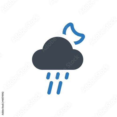 Night precipitation icon
