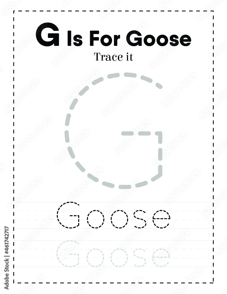 BIG Alphabet Letter Tracing Worksheet For Preschoolers and Toddlers ...