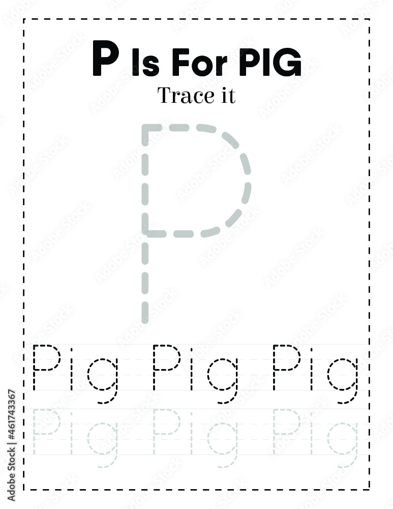 BIG Alphabet Letter Tracing Worksheet For Preschoolers and Toddlers BIG Alphabet Letter Tracing Worksheet For Preschoolers and Toddlers