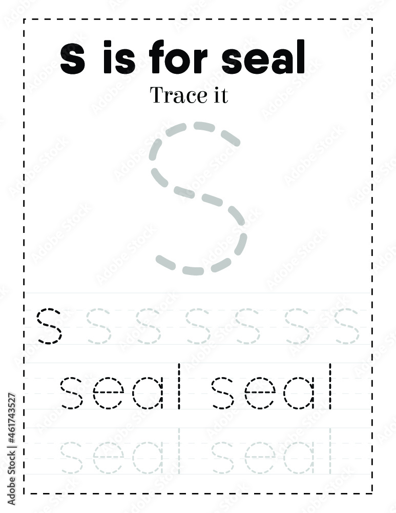 BIG Alphabet Letter Tracing Worksheet For Preschoolers and Toddlers