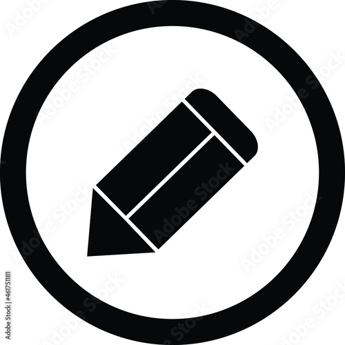 Pencil Vector icon that can easily modify or edit

