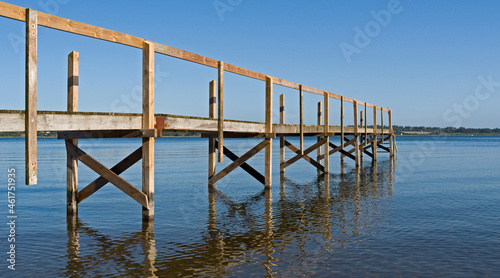 Mors / Denmark: Bathing jetty in the Limfjord
