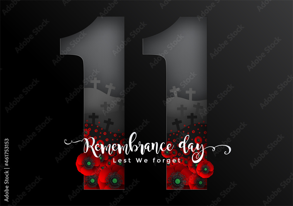 Photo &amp; Art Print Remembrance day lest we forget, Siam Vector