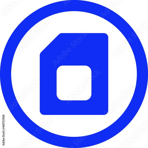 Sim Card Vector icon that can easily modify or edit


