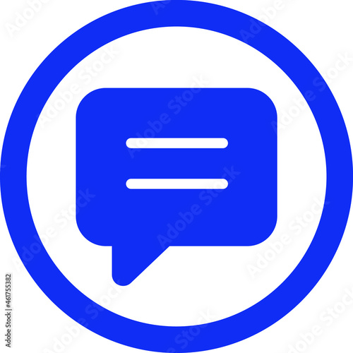 Chat Box Vector icon that can easily modify or edit