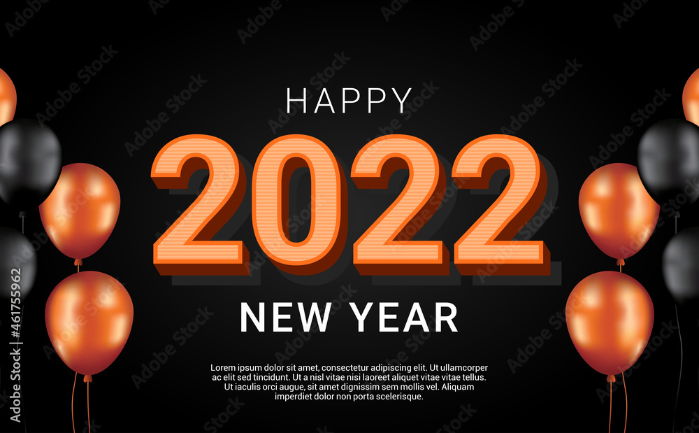 2022 happy new year template
