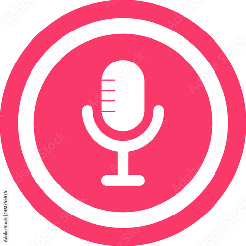 Microphone Vector icon that can easily modify or edit

