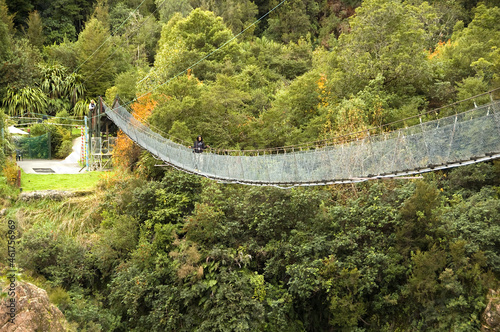 swing bridge in New Zealand © The Whyte Stock