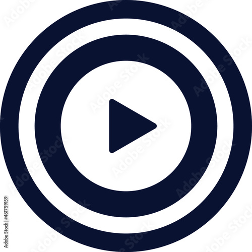 Play Vector icon that can easily modify or edit

