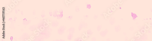 Pink pastel watercolor painting spot texture panoramic banner abstract background.