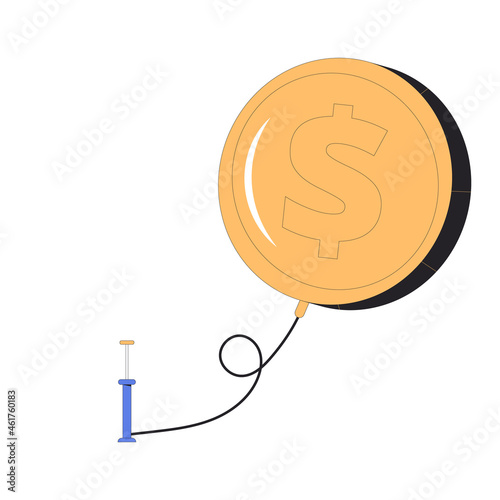 Inflation. Investment bubble. Economical finance changes process