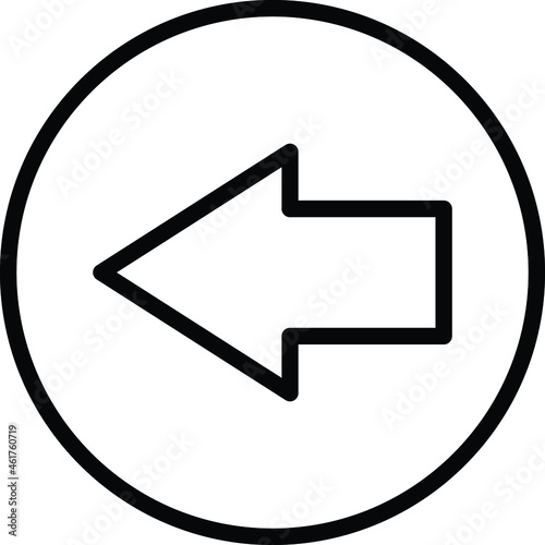 Previous Arrow Vector icon that can easily modify or edit

