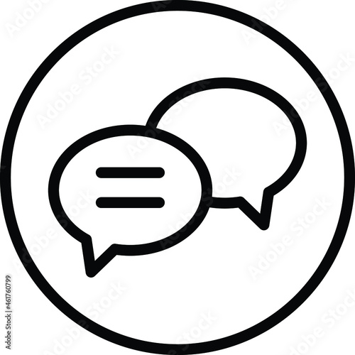 Chat Box Vector icon that can easily modify or edit

