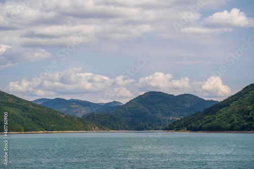 Beautiful view of the lake with calm water  Zlatar lake  Serbia   Europe