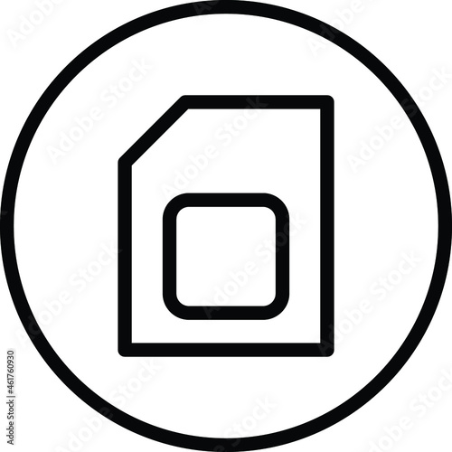 Sim Card Vector icon that can easily modify or edit


