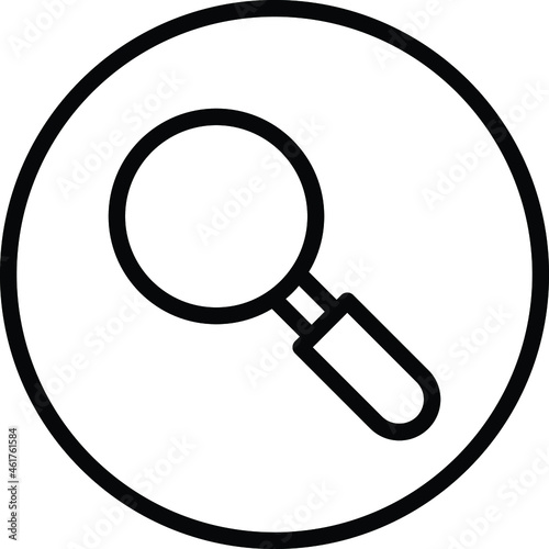 Magnifier Vector icon that can easily modify or edit

