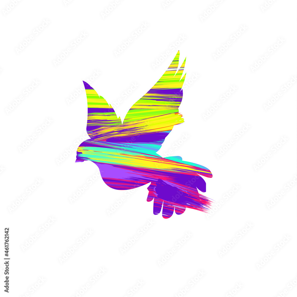 Obraz premium Abstract poster design. Liquid colorful shapes on light background. Vector illustration.