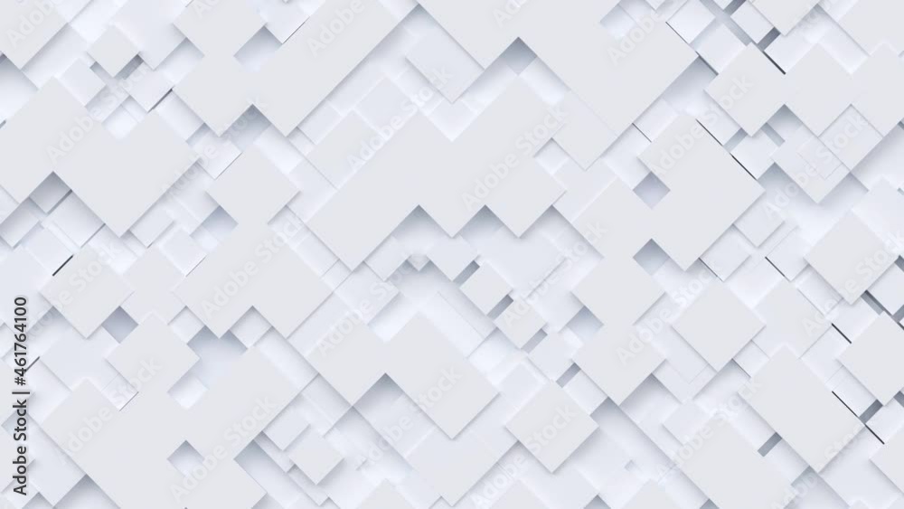 Geometric modern animated seamless looping abstract background. 3d render design element, creative motion graphics, moving geometrical pattern