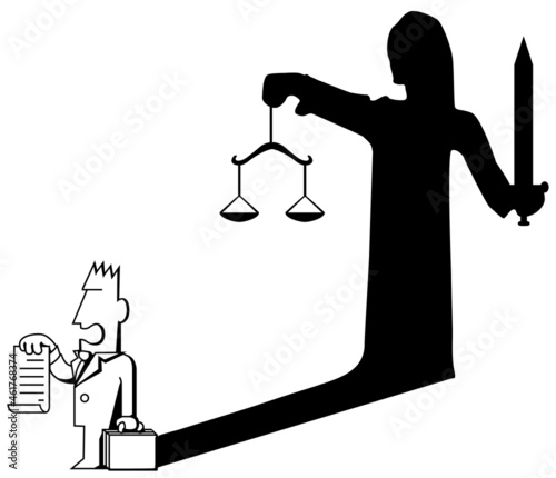 Lawyer Cartoon, Justice