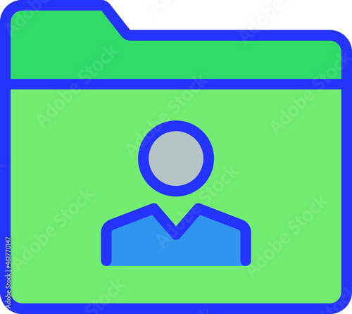 Personal folder Isolated Vector icon which can easily modify or edit

