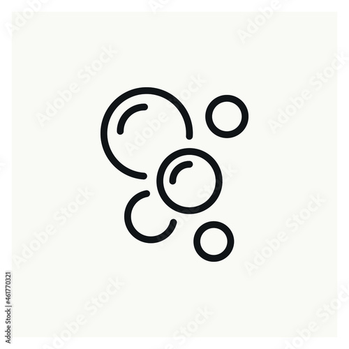 Washing Bubbles icon sign vector
