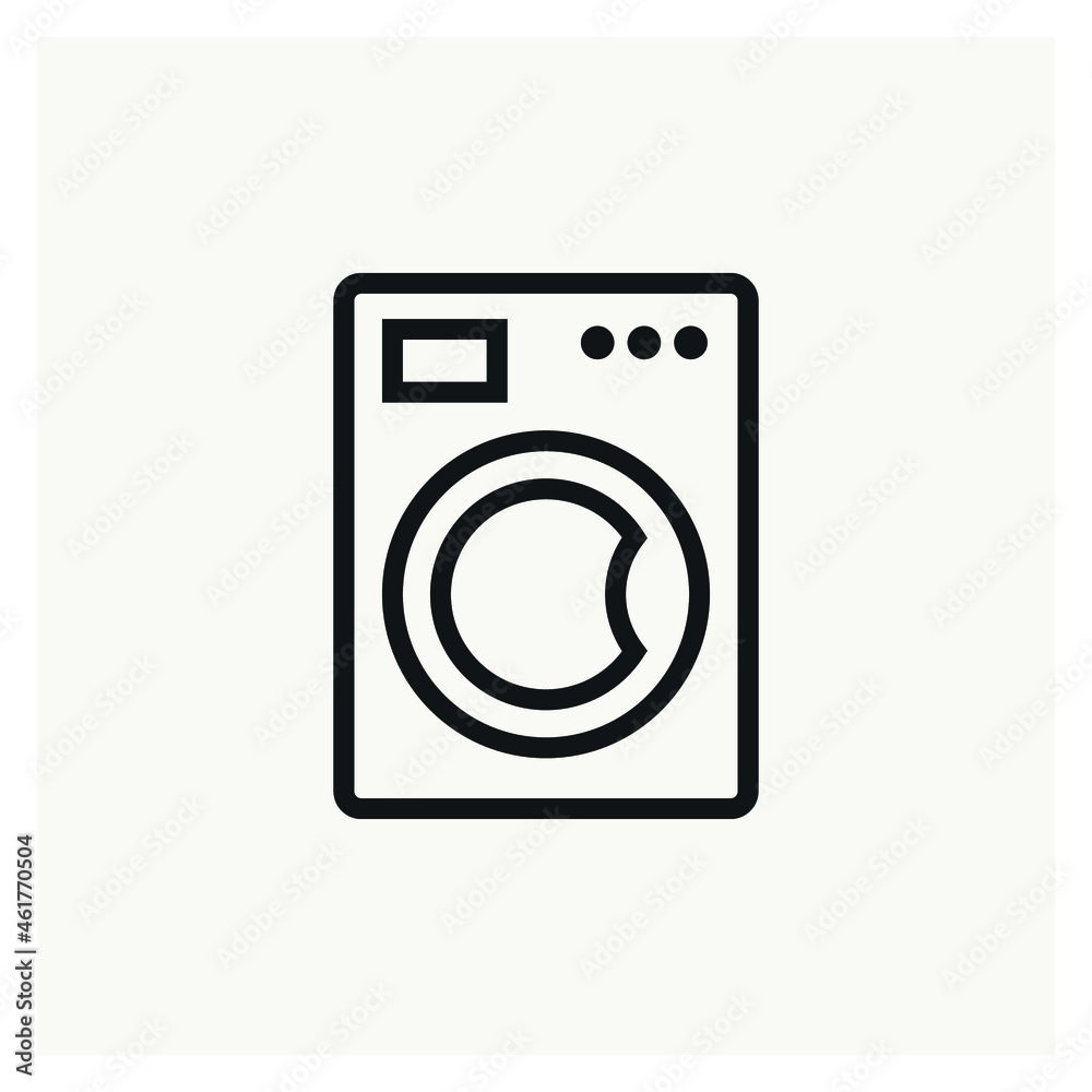 Washing Machine sign icon vector